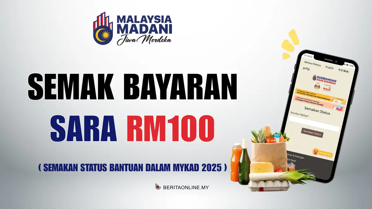 SEMAK BAYARAN SARA RM100