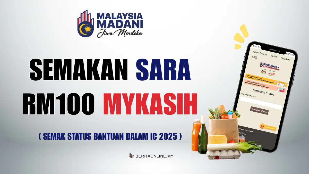 SEMAKAN SARA RM100 MYKASIH