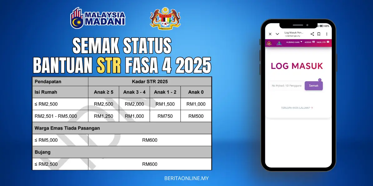 SEMAK STATUS BANTUAN STR