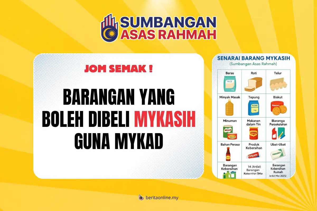 BARANGAN YANG BOLEH DIBELI MYKASIH GUNA MYKAD