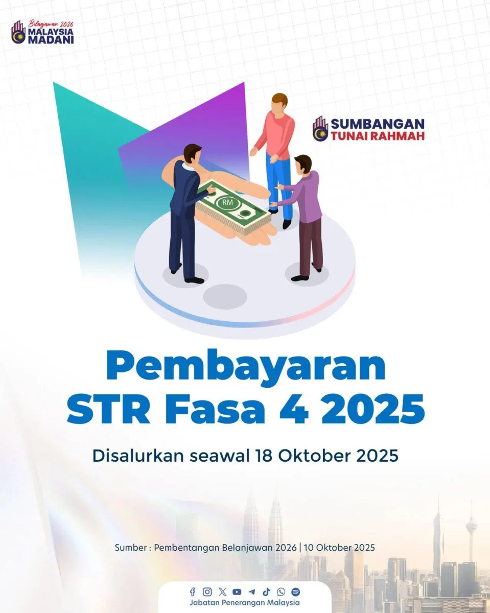 TARIKH BAYARAN STR FASA 4 2025