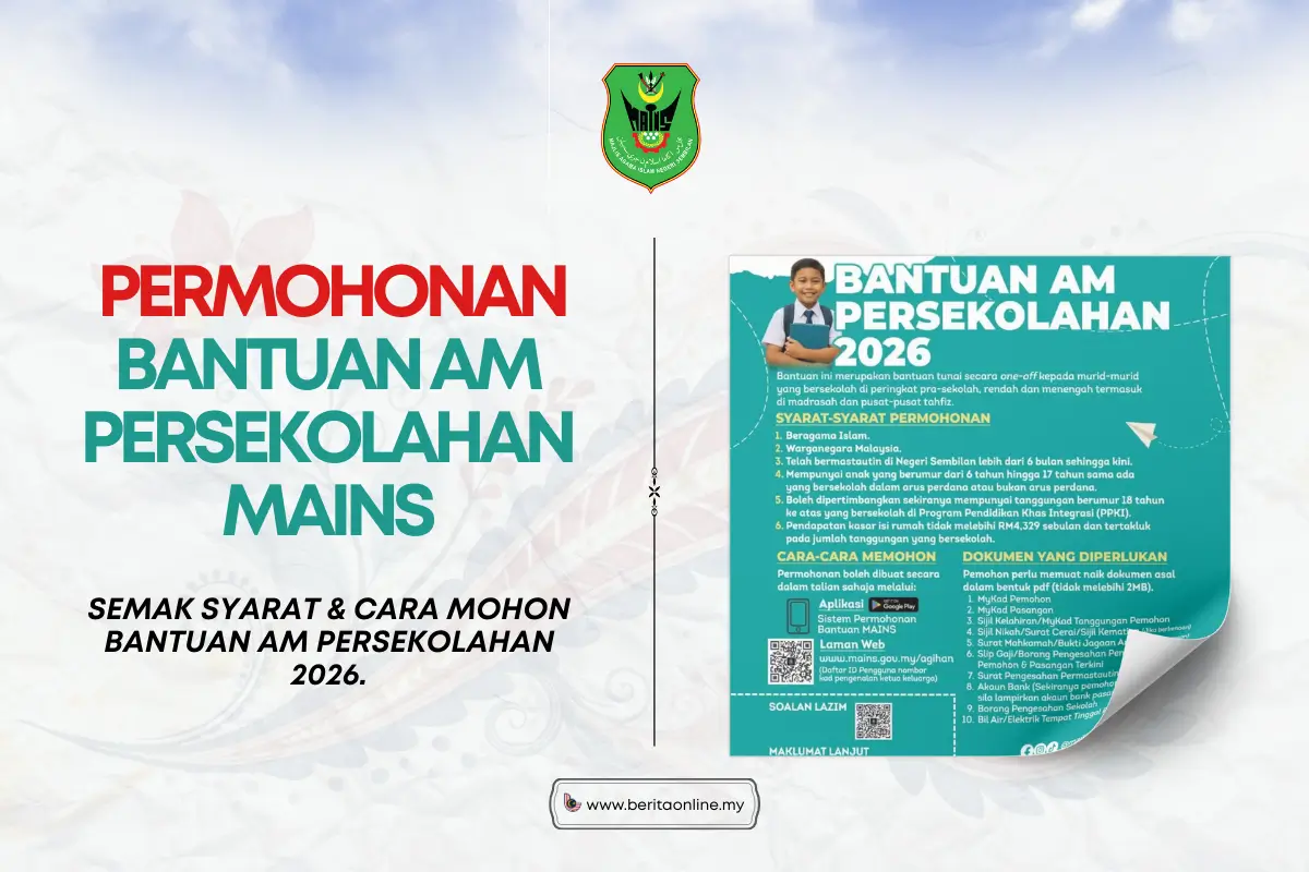 PERMOHONAN BANTUAN PERSEKOLAHAN MAINS