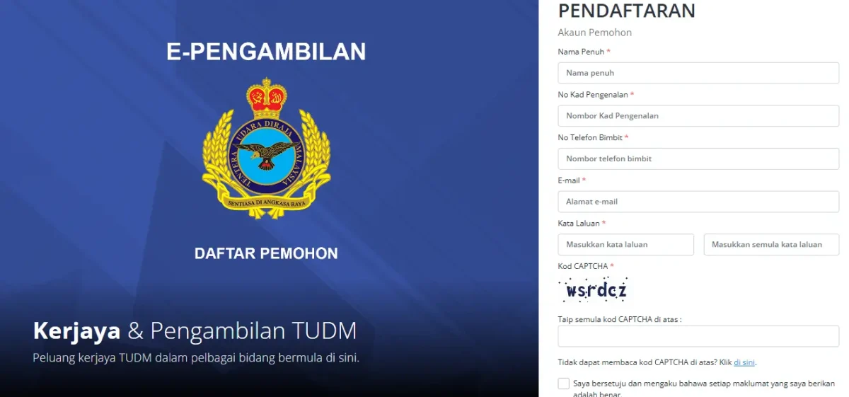 PERMOHONAN TUDM 2026