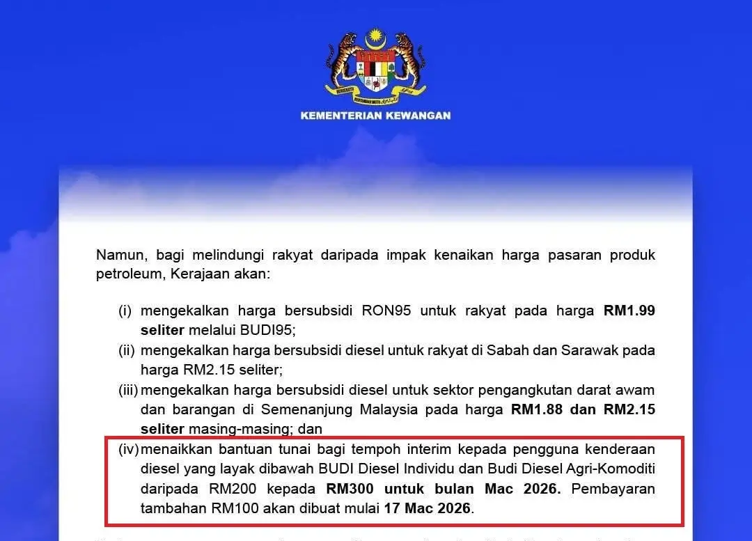 TARIKH BAYARAN BUDI MADANI 2026