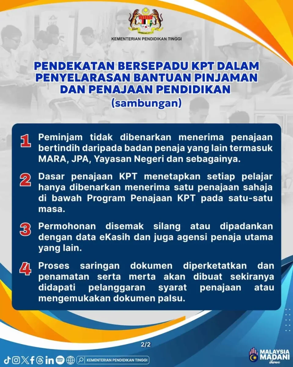 SYARAT BIASISWA ANAK EKASIH 2026