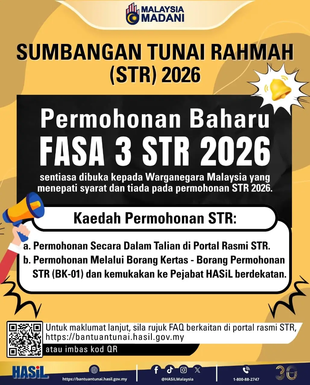 PERMOHONAN BARU STR FASA 3